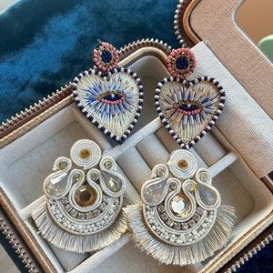 Beads and Stones Statement Earrings Bundle